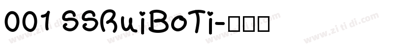 001 SSRuiBoTi字体转换